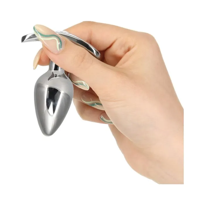 Anal | Pillow Talk Sneaky Luxurious Stainless Steel Anal Plug w Swarovski Crystal - Pillow Talk