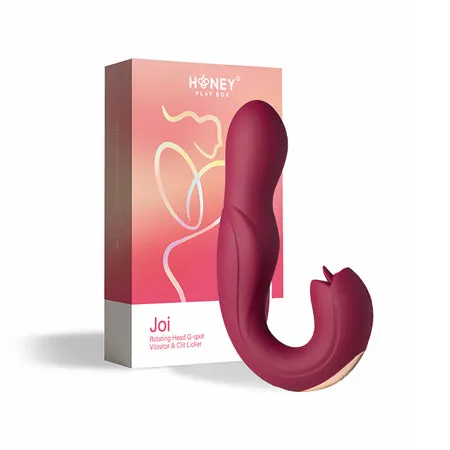 Vibrators UC Global Trade INC Honey Play Box Joi Rotating Head Gspot Vibrator and Clit Licker Maroon Vibrators UC Global Trade INC Honey Play Box Joi Rotating Head Gspot Vibrator and Clit Licker Maroon