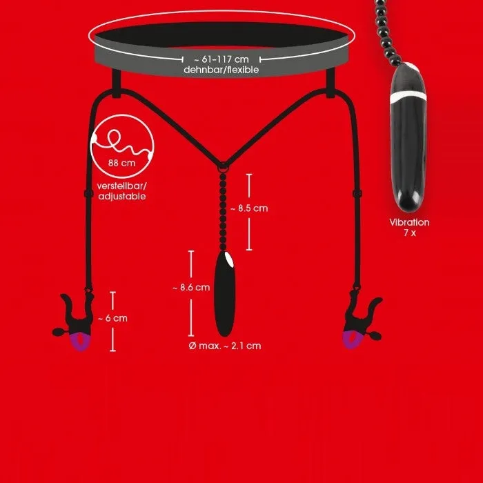GRO Female Sex Toys Bad Kitty Labia Clamps with Mini Vibrator GRO Female Sex Toys Bad Kitty Labia Clamps with Mini Vibrator