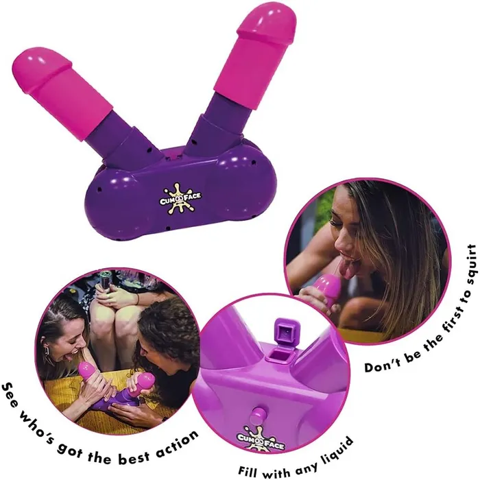 Male Sex Toys Play Wiv Me Cum Face Dual Pump Action Penis Game