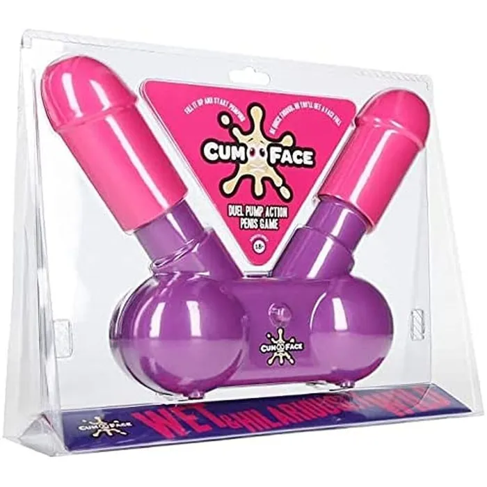 Male Sex Toys Play Wiv Me Cum Face Dual Pump Action Penis Game