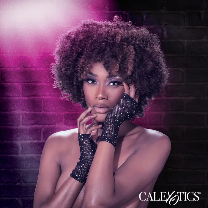 Anal CalExotics Radiance Fingerless Gloves Black Anal CalExotics Radiance Fingerless Gloves Black