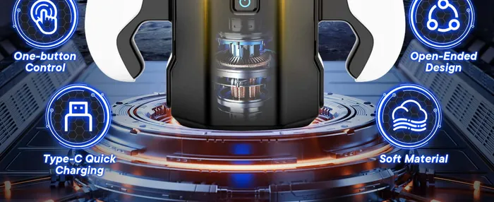 NyoKii Pre Order Female Sex Toys Handle Blowjob Machine 7 Thrusting Rotating Dual Opening