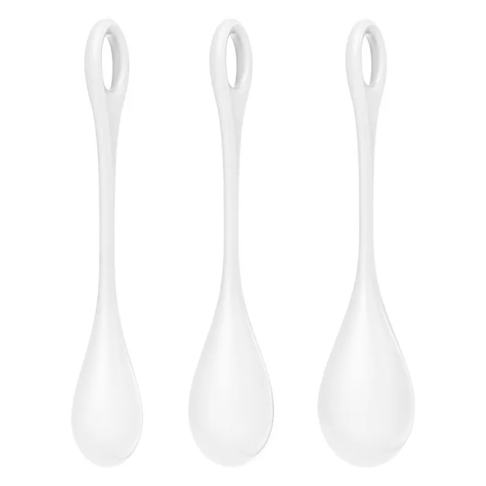 Anal Satisfyer Satisfyer Yoni Power Balls 1 White 3 Pc Set