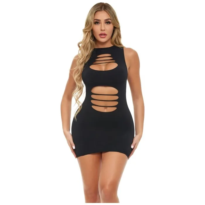 Pink Lipstick Anal Cant Commit Dress Black