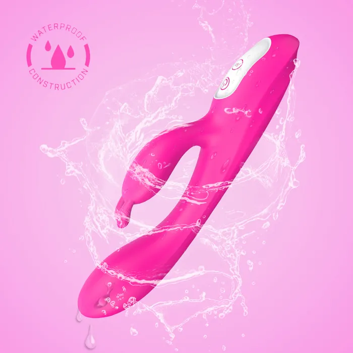 SHande Vibrators Naughty Heating Rabbit Vibrator Pink
