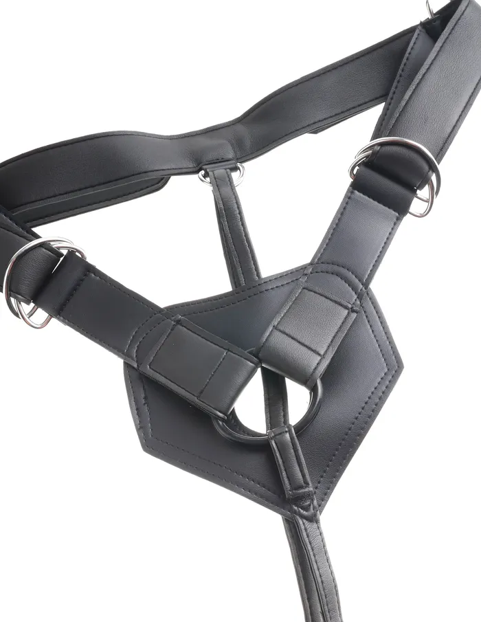 Female Sex Toys Pipedream Products King Cock Strap On Harness With 8 Cock Brown 