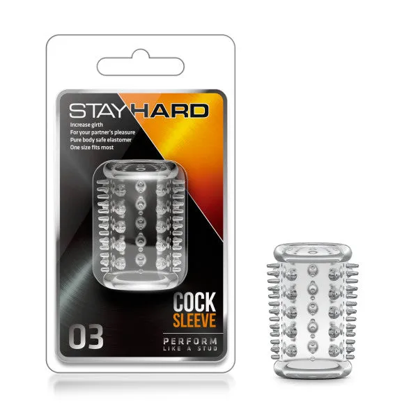 Stay Hard Cock Sleeve 03 Clear Blush Novelties Dildos