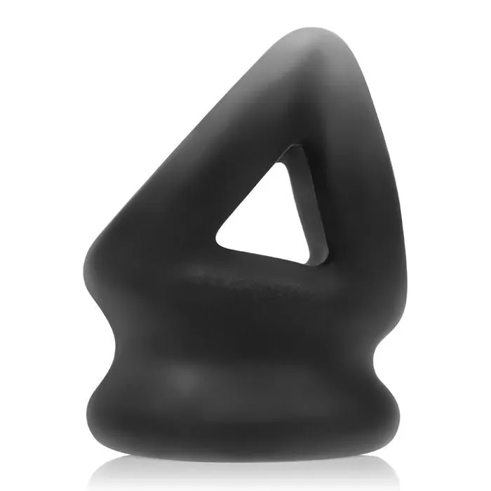 Tri Squeeze Cocksling Ball Stretcher Oxballs SiliconeTpr Blend Black Ice OXBALLS Anal