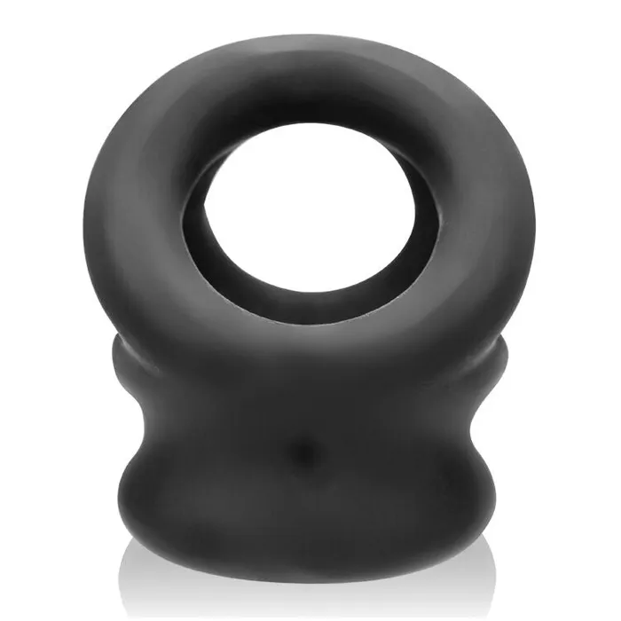 Tri Squeeze Cocksling Ball Stretcher Oxballs SiliconeTpr Blend Black Ice OXBALLS Anal
