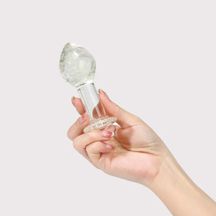 Anal Funzze Glow In the Dark Glass Butt Plug