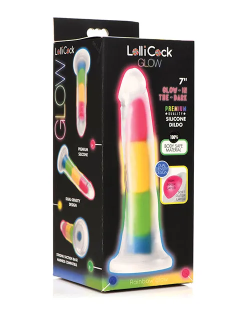 Dildos Curve Curve Toys Lollicock 7 Glow In The Dark Silicone Dildo