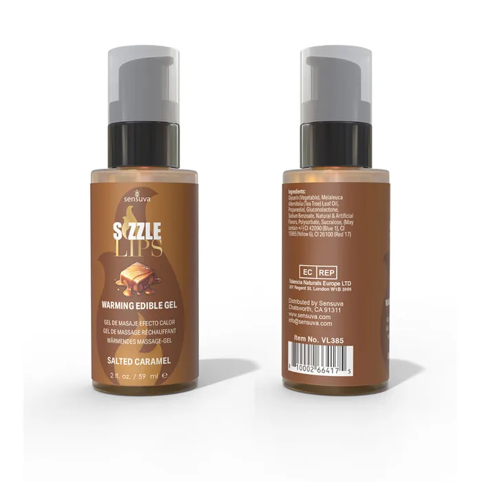 Enhancers Sizzle Lips Warming Gel Bottle Sensuva