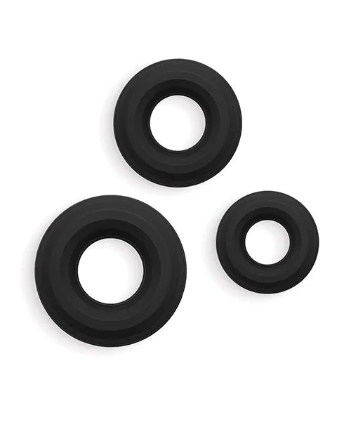 NS Novelties Male Sex Toys Renegade Fireman Cock Rings Pack of 3