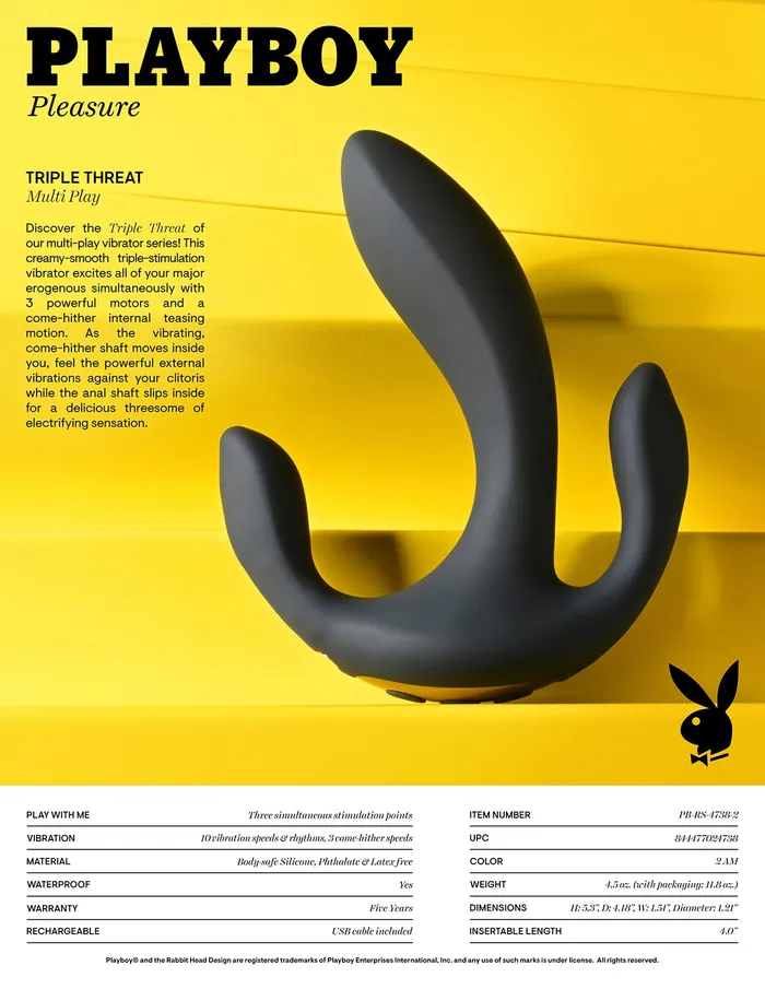 Playboy Vibrators Playboy Triple Threat