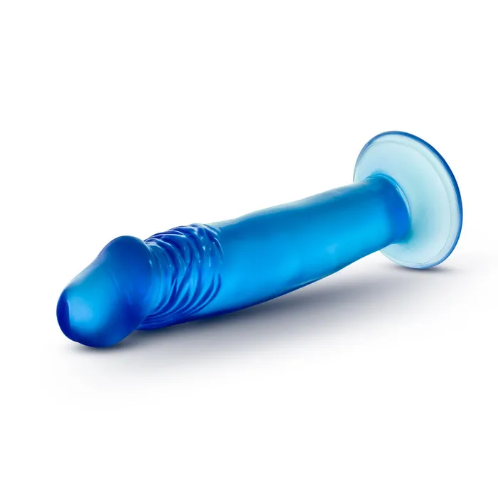 Anal Blush B Yours By Blush Sweet N Small 65 Realistic Blue 65Inch Long Dildo With Suction Cup Base