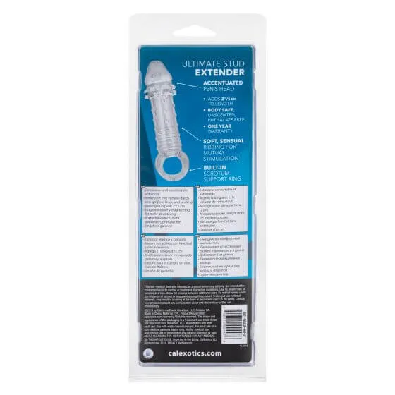 Anal Ultimate Stud Extender Clear from California Exotic Novelties California Exotic Novelties