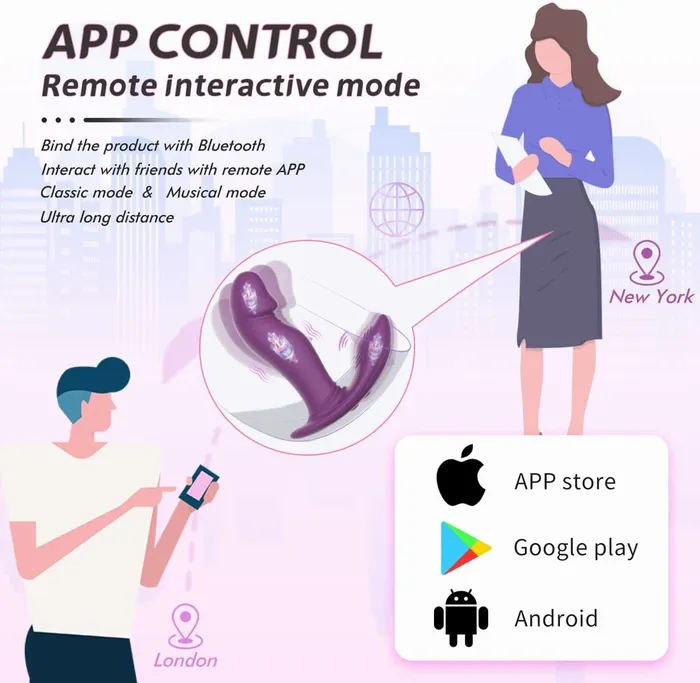 APP Control Duo action Dildo Vibratoy Shop Female Sex Toys