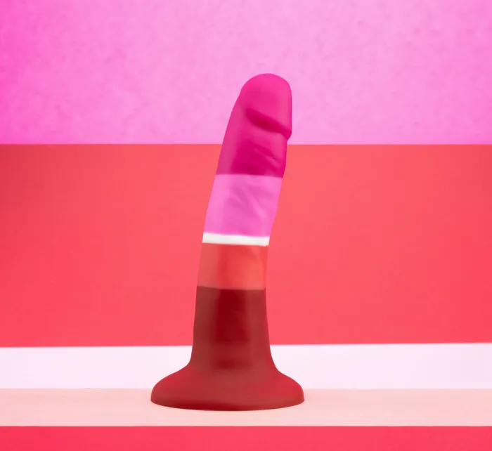 Avant By Blush Pride Beauty P3 Artisan 5 Inch Dildo with Suction Cup Base Elegantly Made with Smooth Ultrasilk Purio Silicone Blush Anal