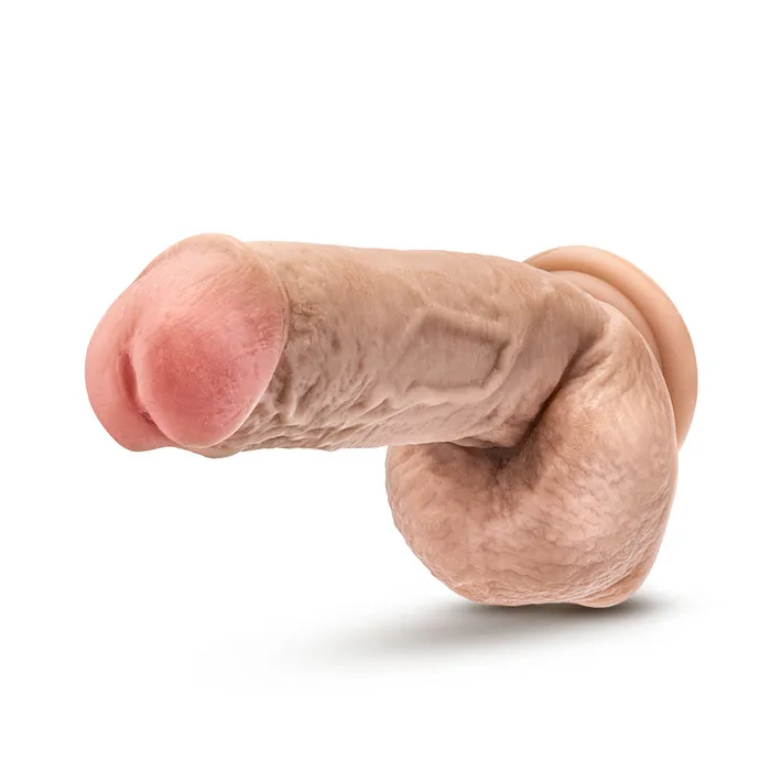 Blush Dr Skin By Blush Mr D 85 Inch Long Dildo with Suction Cup Balls Beige Dildos