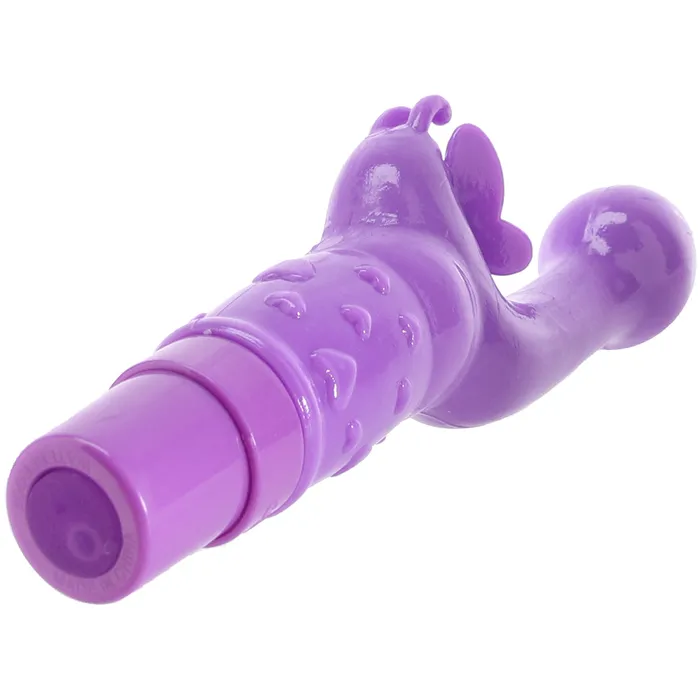 CalExotics Vibrators Rechargeable Butterfly Kiss Vibe in Purple