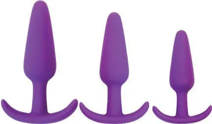 CURVE NOVELTIES Anal Gossip Rump Rockers Violet Purple Butt Plugs