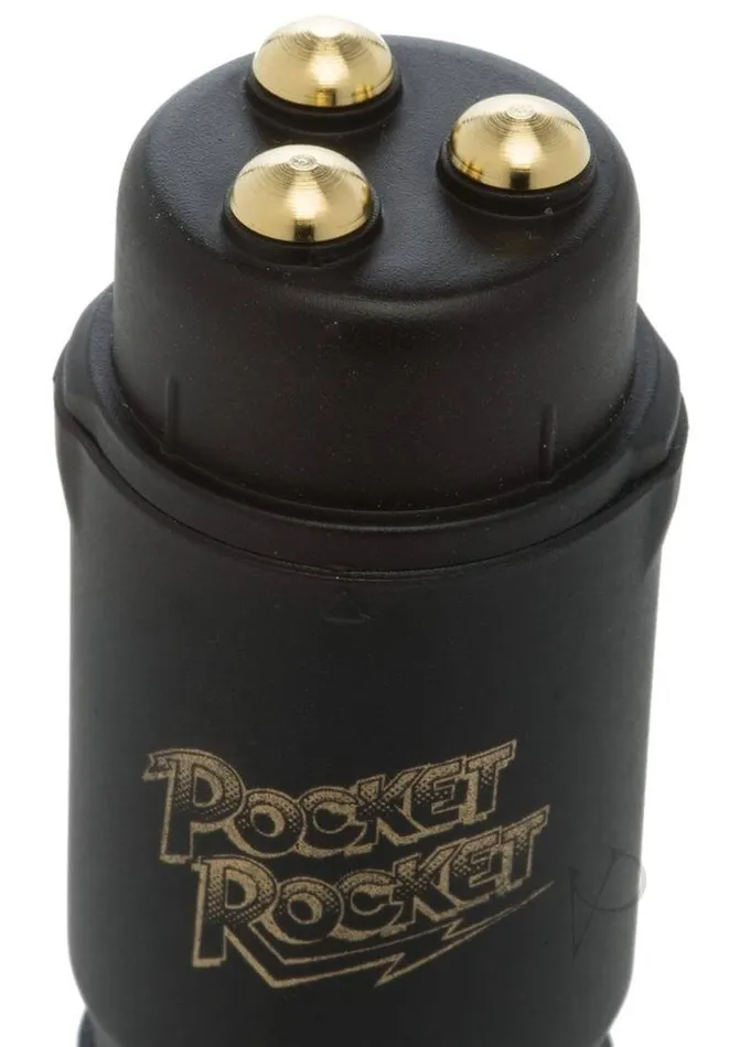 Doc Johnson Enterprises Anal Black Pocket Rocket 4 Compact and Powerful Mini Massager