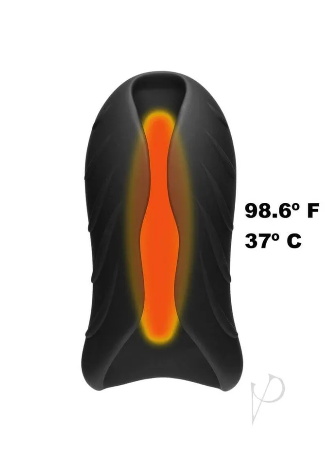 Doc Johnson Enterprises Male Sex Toys OptiMALE Silicone Warming Stroker Elevate Your Solo Pleasure