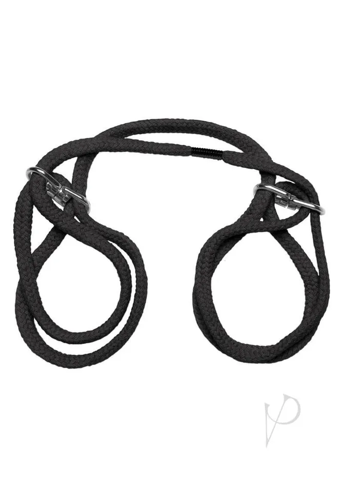 Doc Johnson Enterprises Restraints Japanese Style Bondage 100 Cotton Wrist or Ankle Cotton Cuffs Black Doc Johnson Enterprises Restraints Japanese Style Bondage 100 Cotton Wrist or Ankle Cotton Cuffs Black