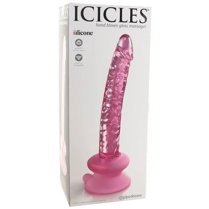 Icicles No 86 Glass Dildo in Pink Pipedream Dildos Icicles No 86 Glass Dildo in Pink Pipedream Dildos