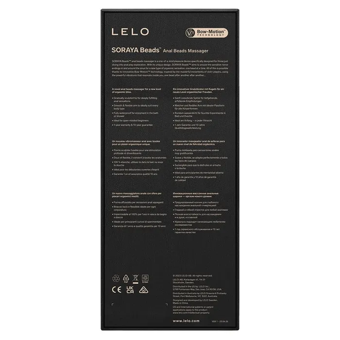 LELO Male Sex Toys Lelo Soraya BeadsViolet Dusk