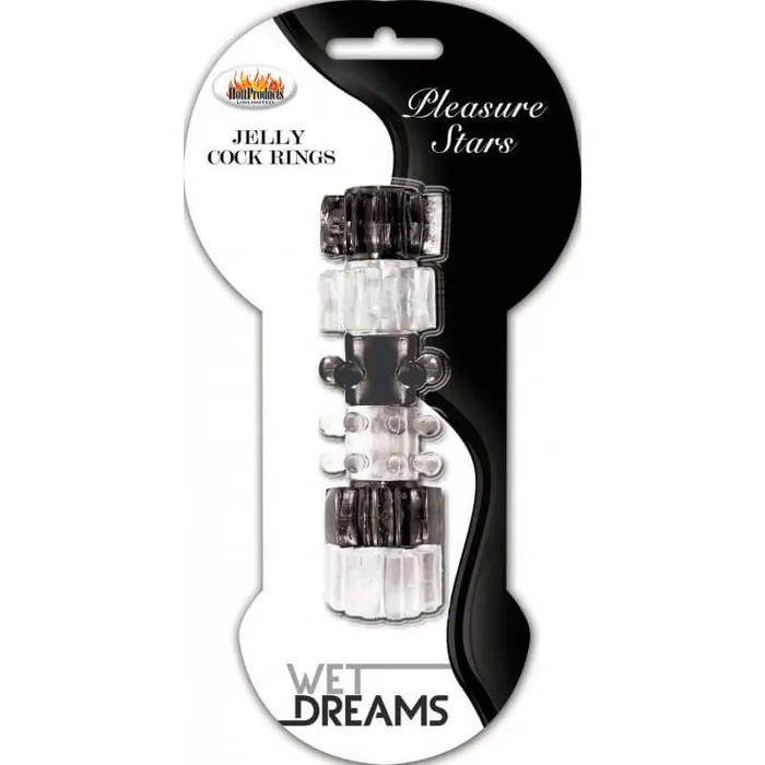 Male Sex Toys Hung Pleasure Stars Jelly Cock Rings Super Soft Stretchy 3Pack HOTT Products Male Sex Toys Hung Pleasure Stars Jelly Cock Rings Super Soft Stretchy 3Pack HOTT Products