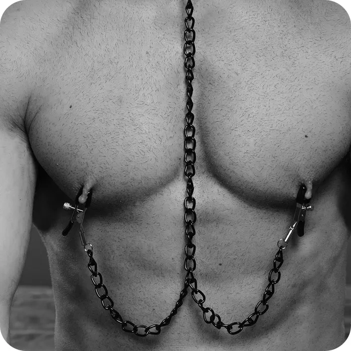 Master Series Collared Temptress Collar and Nipple Clamps XR Brands Male Sex Toys Master Series Collared Temptress Collar and Nipple Clamps XR Brands Male Sex Toys