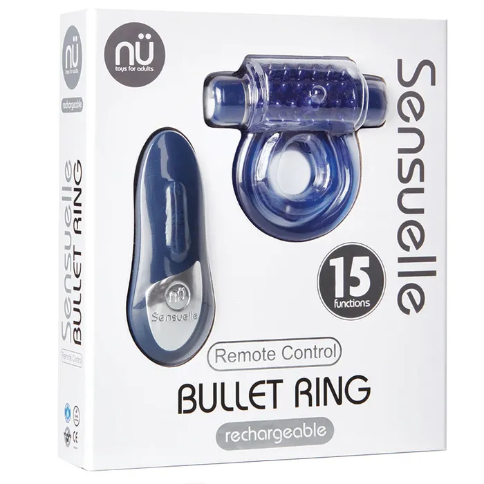 Novel Creations Sensuelle Bullet RingBlue Vibrators