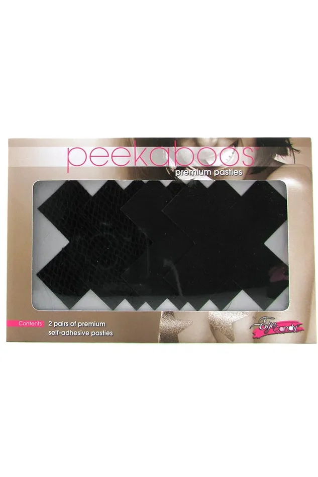 Peekaboos Classic Black X Pasties XGen Anal