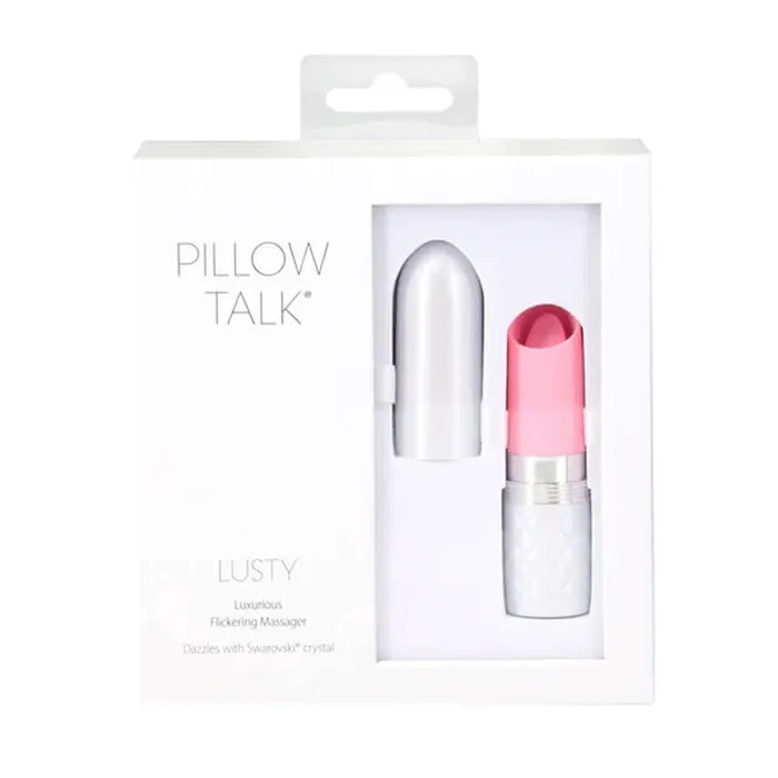 Pillow Talk Lusty Flickering Massager with Crystal Pink BMS Enterprises Vibrators Pillow Talk Lusty Flickering Massager with Crystal Pink BMS Enterprises Vibrators