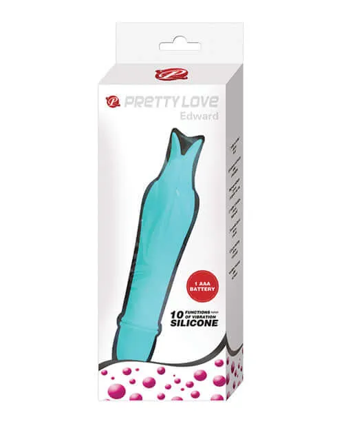 Pretty Love Edward 10 Function Silicone GSpot Dolphin Vibrator Teal Green Pretty Love Vibrators