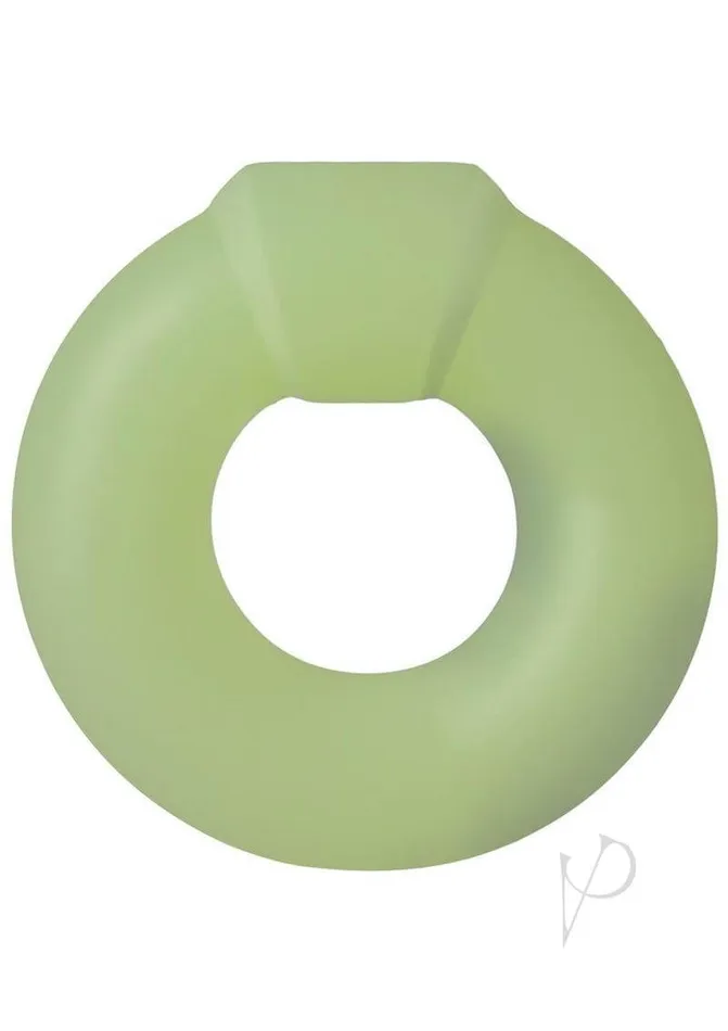 Rock Solid The Mega Ring Green GlowintheDark Pleasure for Ultimate Climax Doc Johnson Enterprises Female Sex Toys