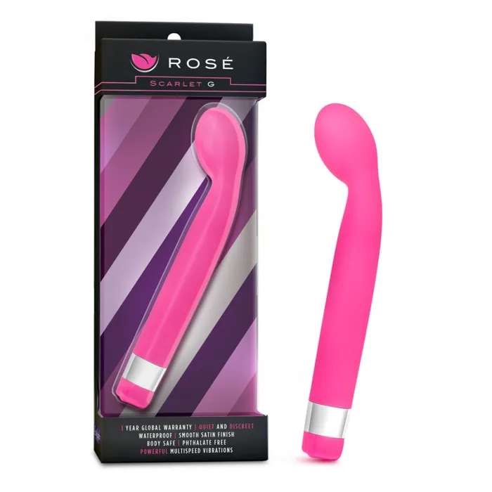 Ros By Blush Scarlet G GSpot Pink 85Inch Vibrator Blush Vibrators