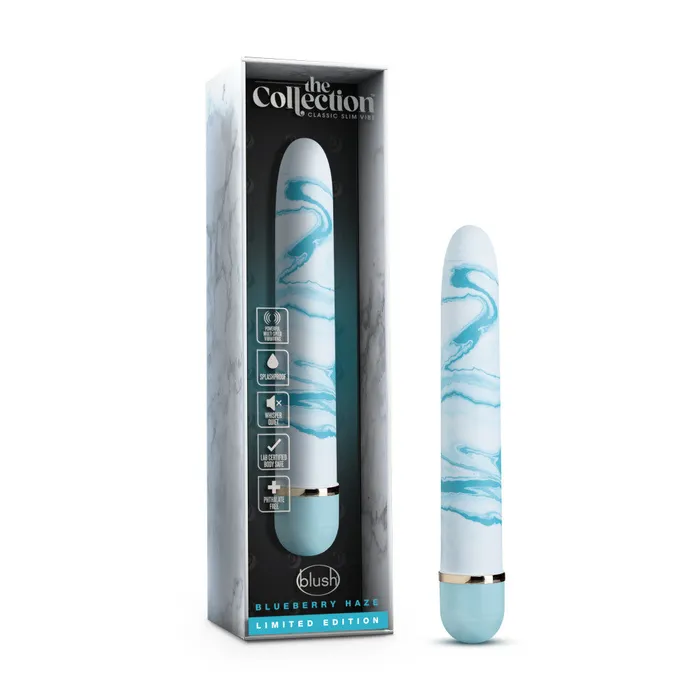 The Collection By Blush Blueberry Haze Blue 7Inch Vibrator Blush Vibrators The Collection By Blush Blueberry Haze Blue 7Inch Vibrator Blush Vibrators
