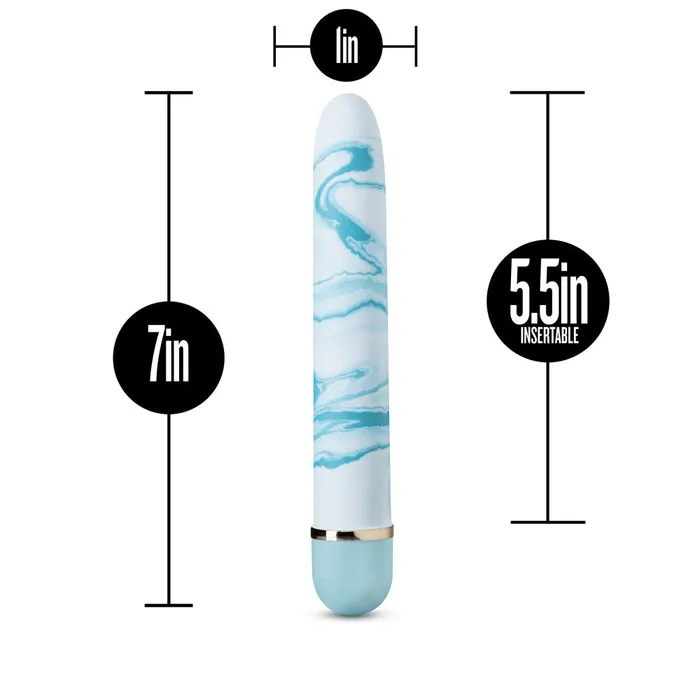 The Collection By Blush Blueberry Haze Blue 7Inch Vibrator Blush Vibrators
