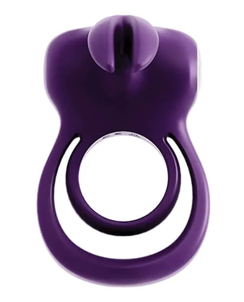 Vedo Vibrators Vedo Thunder Bunny Dual Ring Rechargeable Perfectly Purple