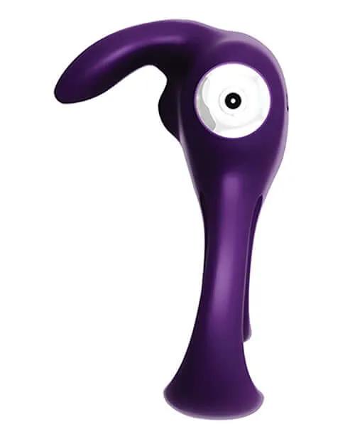 Vedo Vibrators Vedo Thunder Bunny Dual Ring Rechargeable Perfectly Purple