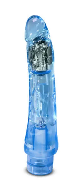 Vibrators Blush Novelties Naturally Yours Mambo Vibe Blue Realistic Curved Vibrator for Intense Stimulation