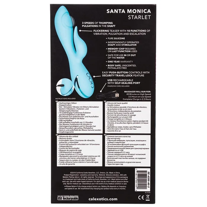 Vibrators CAL EXOTICS California Dreaming Santa Monica Starlet