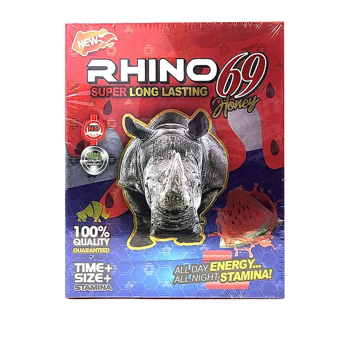 Vibrators Rhino Rhino 69 Honey Red 3 X Packets LongLasting Male Enhancement Honey