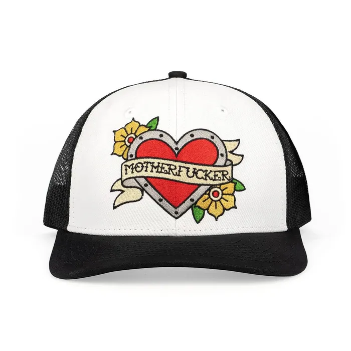 Wood Rocket Tattoo Heart Mother Fucker Hat A Bold Statement for the Fearless Anal