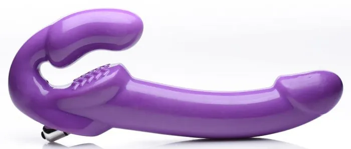 XR Brands Female Sex Toys Strap U 7X Revoler Thick Vibrating Strapless StrapPurple